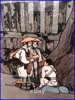 HIROSHI YOSHIDA (1876-1950) Misty Day in Nikko, Japanese Woodblock Print