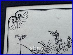 HISHIKAWA MORONOBU WOODBLOCK RELATED PRINT 2 LOVERS AUTUMN FIELD with SWORD JAPAN