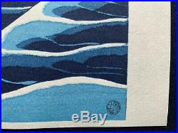 HOKUSAI Japanese OBAN WATANABE Woodblock Print GREAT WAVE OFF KANAGAWA