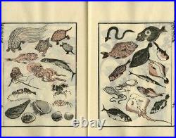 HOKUSAI MANGA Sketches 1970s Vintage Unsodo Japanese Woodblock Print Book Vol. 1