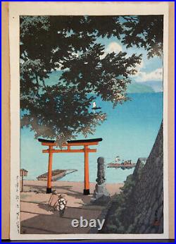 Hasui Kawase Lifetime Woodblock Print Entitled Chuzenji Temple