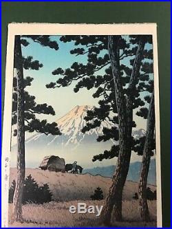 Hasui Kawase Woodblock Mt. Fuji Seen From Tagonoura 1940