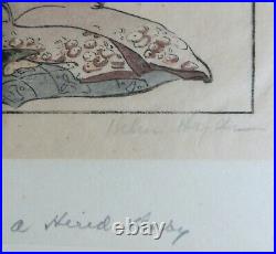 Helen Hyde original signed Color Woodblock Print 1909