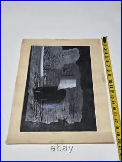 Hideo Hagiwara Little Pond Woodblock Print Signed Limited Edition 182/200 Rare