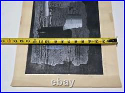 Hideo Hagiwara Little Pond Woodblock Print Signed Limited Edition 182/200 Rare