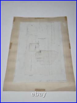 Hideo Hagiwara Little Pond Woodblock Print Signed Limited Edition 182/200 Rare