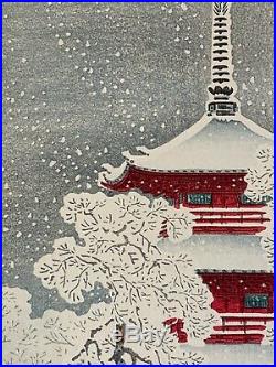 Hiroaki Takahashi Shotei Antique Japanese Woodblock Print Shin Hanga Mint