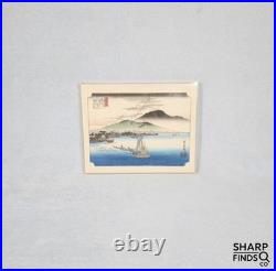 Hiroshige Ando Geese Alighting at Katata Uchida Art Woodblock Print Japan 8x10