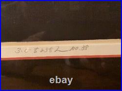 Hiroto Norikane Puffer Blow Fish Signed 1980 Rare HTF Japanese Woodblock 30x22.5