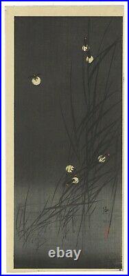 Ito Sozan, Fireflies, Design, Antique, Original Japanese Woodblock Print