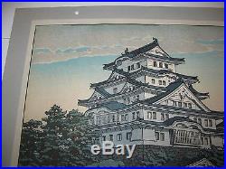Japanese Woodblock Print Kowase Hosui Himeji Castle