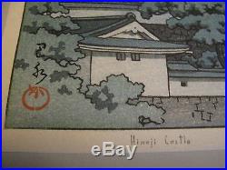 Japanese Woodblock Print Kowase Hosui Himeji Castle