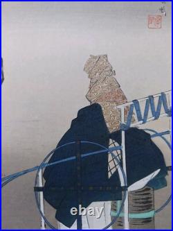 JAPANESE WOODBLOCK PRINT SHIN HANGA ORIGINAL ANTIQUE TSUKIOKA KOGYO 1927 Signed