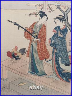 JAPANESE WOODBLOCK PRINT by HARUNOBU