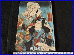 Japan Shunga Paper picture on Mini Book UKIYOE Erotic woodblock print-f0803
