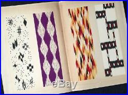 Japanese KIMONO Kasuri pattern Collection Woodblock print Book KAWARAZAKI SHODO
