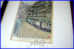 Japanese Self-portrait WOODBLOCK PRINT BY SEIICHIRO KONISHI SIGNED AND NUMBERED
