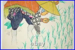 Japanese Shinhanga color woodblock print set Kamei Tobei Originals from Japanese Shinhanga color woodblock print set Kamei Tobei Originals from