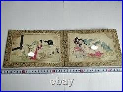 Japanese Shunga Paper 12 picture on Book UKIYOE Erotic woodblock print-e0423