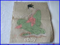 Japanese Shunga Paper 8 pictures set UKIYOE Erotic woodblock print -e0529-3