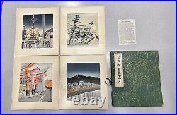 Japanese Tomikichiro Tokuriki Woodblock Prints Twelve Months of Kyoto 4 Prints