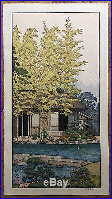Japanese Toshi Yoshida(set Of 3) Bamboo, Plum, Pine. Original Woodblock Prints