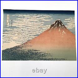 Japanese Ukiyo-e Woodblock Thirty-six Views of Mt. Fuji Katsushika Hokusai