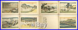 Japanese Wood Block Print Album ukiyoe Hiroshige Utagawa rare
