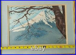 Japanese Wood Block Print Mt. Fuji Tokuriki