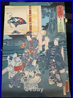 Japanese Woodblock PrintKinryuzan Ukiyo-e master Kunisada a. K. A. Toyokuni III