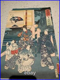 Japanese Woodblock PrintKinryuzan Ukiyo-e master Kunisada a. K. A. Toyokuni III