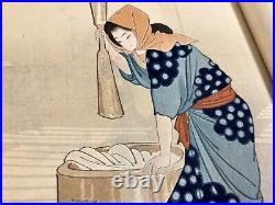 Japanese Woodblock Print 100 beauties of ancient and modern customs 120 Ukiyoe