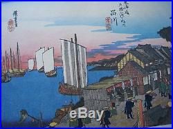 Japanese Woodblock Print 55Sheets Fifty-three Stages of the Tokaido by hiroshige
