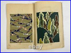 Japanese Woodblock Print Book Shin-bijutsukai vol. 4 Kimono Modern Design