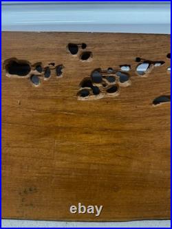 Japanese Woodblock Print Guardian God Brings Good Fortune Farm Land Rare Vintage