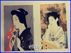 Japanese Woodblock Print Hashiguchi Goyo 13 Prints Set
