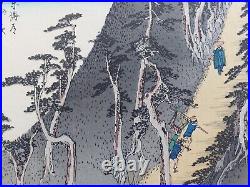 Japanese Woodblock Print Hiroshige Takamizawa Print Maker 53 Stations Tokaido