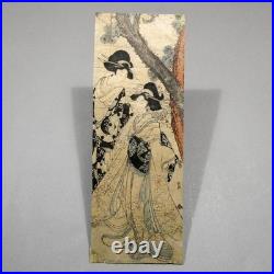 Japanese Woodblock Print Kitagawa Hidemaro, Edo Period Ukiyo-e, Beautiful Painti