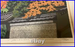 Japanese Woodblock Print Kodaiji Zen Buddhist Temple Kyoto Frame Ido Masao