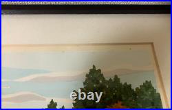 Japanese Woodblock Print Kodaiji Zen Buddhist Temple Kyoto Frame Ido Masao