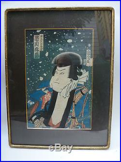 Japanese Woodblock Print Kyuzo Actor by Kunisada