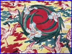 Japanese Woodblock Print Mokuhan Chiyogami? Omochae Flower Large 1870-1910