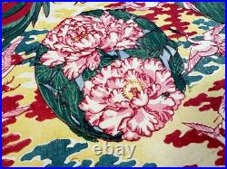 Japanese Woodblock Print Mokuhan Chiyogami? Omochae Flower Large 1870-1910