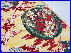 Japanese Woodblock Print Mokuhan Chiyogami? Omochae Flower Large 1870-1910