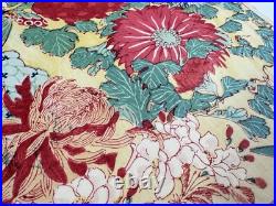 Japanese Woodblock Print Mokuhan Chiyogami? Omochae Large Flower 1870-1910