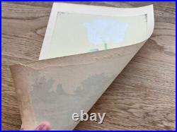 Japanese Woodblock Print PAPAVEN SOMNIFERUM Tsuchiya Rakuzan Flower Antique