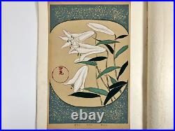 Japanese Woodblock Print Rimpa Hyakkafu vol. 8 6 Print Vintage Original 1930