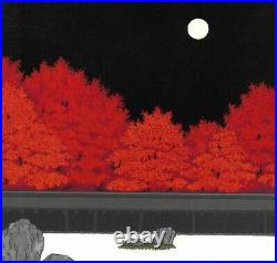 Japanese Woodblock Print Teruhide Kato Autumn Beauty Shuurei Hanga