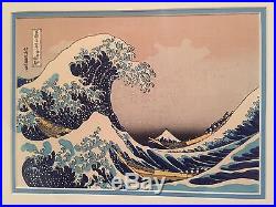 Japanese Woodblock Print Ukiyoe The Great Wave off Kanagawa Hokusai Katsushika