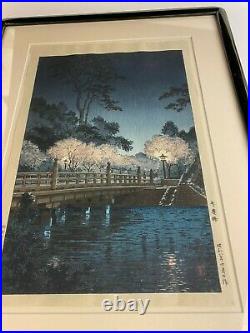Japanese Woodblock Print from 1933 blocks of Benkei Bridge by Tsuchiya Koitsu